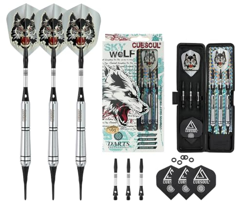 CUESOUL New Soft-Dartpfeile 3 Komplette Darts 16-Gramm-Fässer F2205