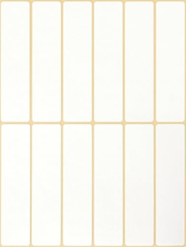 Avery Zweckform 3328 Haushaltsetiketten selbstklebend (76 x 19 mm, 324 Aufkleber auf 27 Bogen, Vielzweck-Etiketten für Haushalt, Schule und Büro zum Beschriften und Kennzeichnen) blanko, weiß