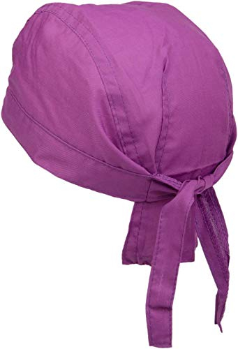 styleBREAKER Bandana para Cabeza Ajustable para Mujeres y Hombres, pañuelo Multifuncional de poliéster y algodón, Ideal para Motociclistas y Uso Diario, Púrpura