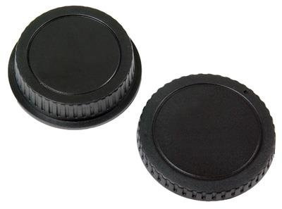 Rear Lens Cap + Housing Cap Compatible with Micro 4/3 Cameras from Olympus Panasonic Leica Sigma e.g. OM-D E-M10 Mark III Pen-F DC-G9 DC-GH5