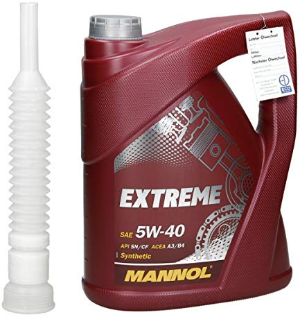 5L Liter Mannol Motoröl Öl Motorenöl HC Syntetisch SAE 5W40 API SN/CF ACEA A3/B4