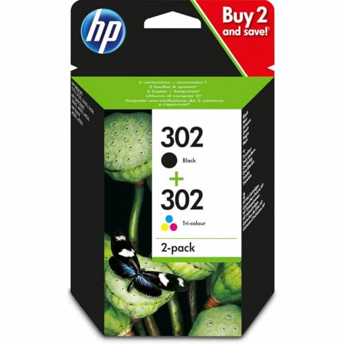 HP Combo 302 schwarz dreifarbig Blister
