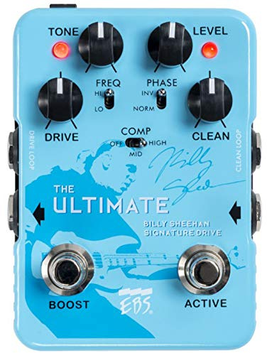 EBS Billy Sheehan Ultimate Signature Drive, Black, BSU, Guitar Effect Device