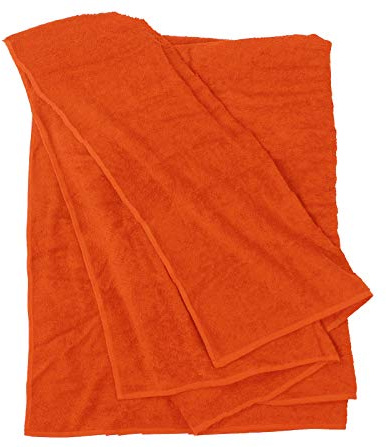 ADAMO Strandtuch XXL 100% Baumwolle - 100x220cm, Orange: 515 - XXL Saunahandtuch - Badetuch in Übergröße - Duschhandtuch, Badehandtuch & Saunatuch