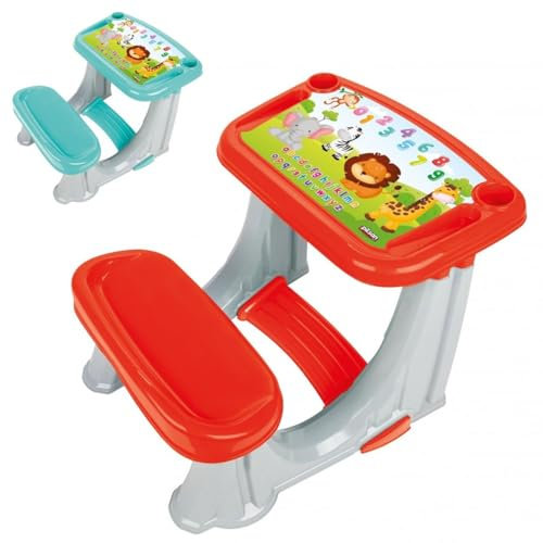 Pilsan Kinder-Schulbank 03364 mit Schreibtisch, Sitzgruppe bis 50 kg, Farbe: Rot