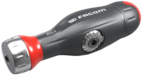 FACOM Protwist 3-in-1-Schraubendreher, Multi-Klingen, Doppel-Ratsche, ergonomischer 2-Komponentengriff, Ratsche mit 45 Zähnen, hochwertige Ratsche – ATCL.3