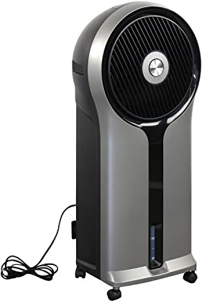 White - Condizionatore Portatile Multifunzione Modello Dodi, Ventilatore Portatile, Raffrescatore D'aria, Deumidificatore Casa, Con Ruote, Display, Telecomando, Ghiaccine