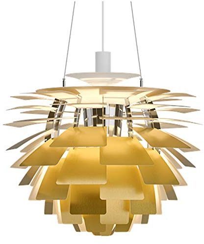 E27 Skandinavischer Tannenzapfen-kronleuchter,Wohnzimmerlampe,Esszimmerlampe,Schlafzimmerlampe,Designer-Lampe,Villa Lampe,Treppenhauslampe,Lampe In Der Hotellobby-Toho-gold 38cm