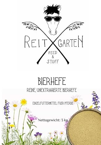Reitgarten´s Bierhefe rein & unextrahiert 3 kg Pferd Futter Fell Pferdefutter frei von Zusätzen