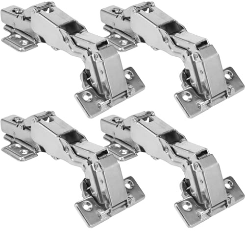 Schrank Scharniere 4pcs 175 Grad Verdeckte Hydraulisch Verstellbare Montagescharniere Sanft Schließende Schrankscharniere Schrankscharniere Aus Kaltgewalztem Stahl Pufferscharniere