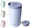 BOTTLE BOTTLE Taza de viaje aislada de acero inoxidable de 350 ml con tapa de botón que mantiene el frío y el calor durante 8 horas (azul)