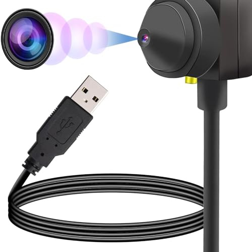 ciciglow Center Cam, Webcam HD 1080p Eye to Camera Webcam USB Microfono Integrato con Riduzione del Rumore per Riunioni e Videochiamate con PC Portatile