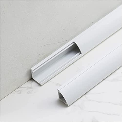 PVC-Eckkabelkanal, Überstreichbare Kabelkanalabdeckung Für Ecken Decken Mit Selbstklebender Rückseite Für Zuhause Werkstatt (Farbe: Weiß, Größe: 14 X 14 Mm 0,55 X 0,55 Zoll