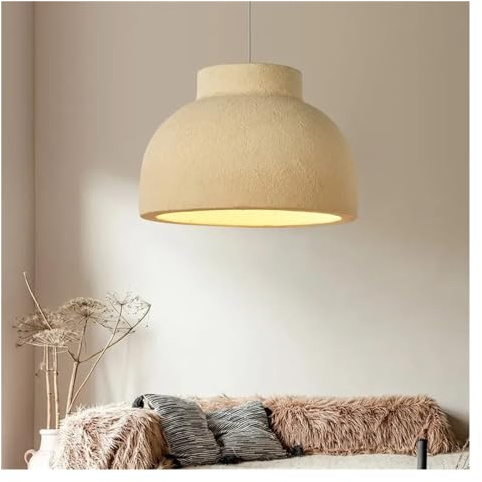 OGLFGLNY - Estilo Luces Colgantes LED Estilo Moderno cremoso Verde/Amarillo E27 Lámparas suspendidas Lustre Luminarias LED, Lámparas LED llenas de Estrellas