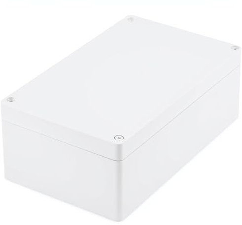 Kopplingsdosa, kopplingsdosa vattentät IP65 kopplingsbox ABS elektrisk anslutningsbox gör-det-själv plastfodral ledningsfördelningsbox platt ytmonterad strömbrytare låda (23 x 15 x 8,5 cm)