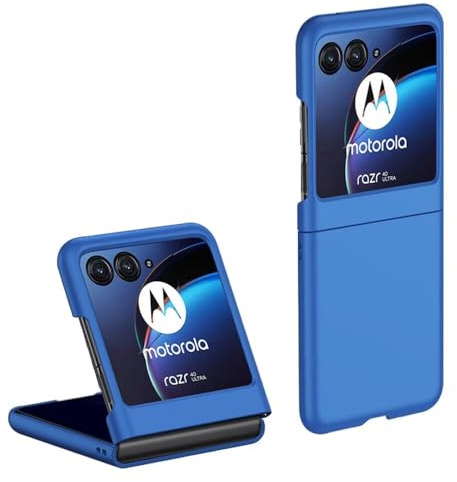 Topme Coque de téléphone Hard Skin pour Motorola Moto Razr 70 / Razr 60 / Razr 50 6.9, Manchon de Protection Antichoc en Polycarbonate - Bleu Klein