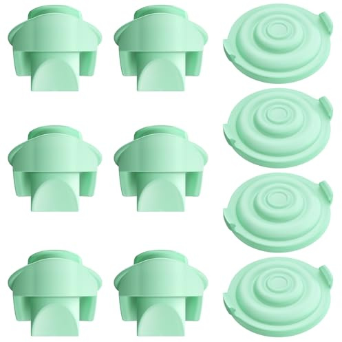 6pcs Duckbill Valves and 4pcs Pump Seals Diaphragm Compatible with Elvie Breastpump, Replace for Elvie Pump Valves and Diaphragm, Replace Seal Used for Original Flange