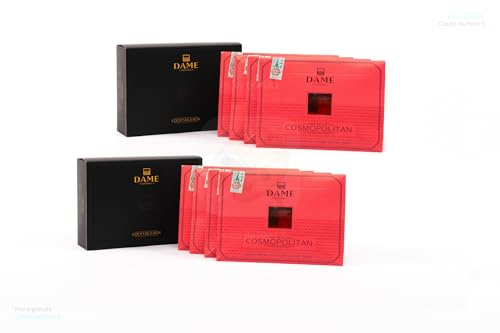 Dame Cocktail - Cosmopolitan pronto da bere, 8 x100ml, cocktail premium prodotto in Italia con Vodka, Liquore d'Arancia, Succo di Mirtillo Rosso, Lime, Zucchero di Canna