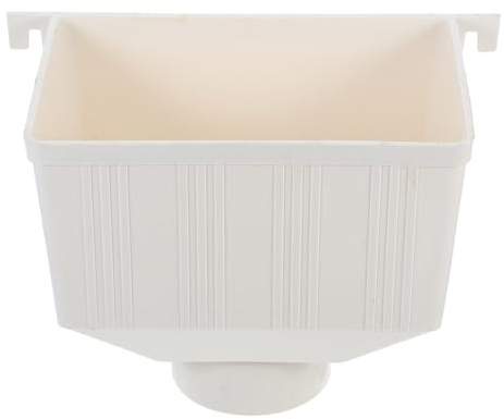 NAMOARLY Connettore Grondaia Pvc Quadrato 75x50 Mm per Esterni, Deviatore Acqua Piovana Resistente e Facile Installazione per Raccolta Pluviale Ville e Case