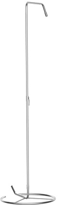 Gardwell Design trädgårdsdusch PEACE 210 cm fristående utomhus dusch i rostfritt stål borstad trädgårdsdusch utan montering med trädgårdsslanganslutning pooldusch mobil