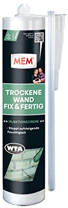 MEM Trockene Wand Fix & Fertig, Dauerhafte Horizontalsperre für durchgängige Lagerfugen, Anwendungsfertig, Einfache und schnelle Anwendung, 290 ml