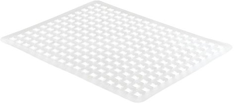 InterDesign 12.5 in. W x 16 in. L Clear Sink Mat