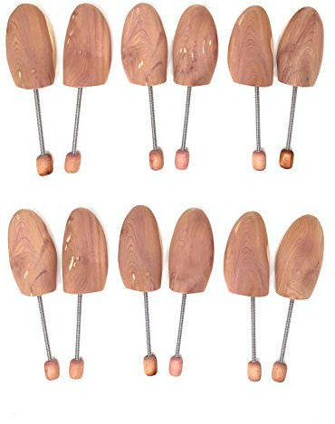 Cedar Elements Cedar Shoe Tree - 6 Pairs (L), Aromatic Red Cedar, Adjustable, Men's Size 10-11, Fresh Scent