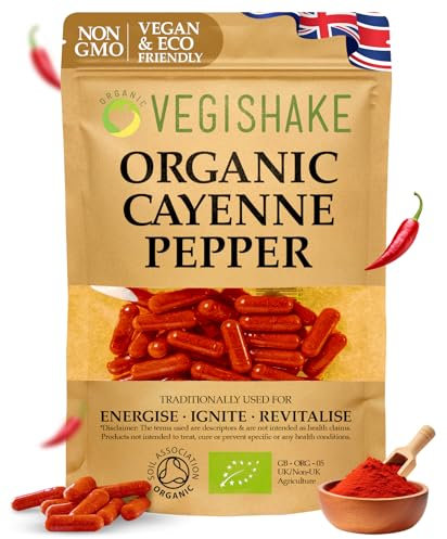 Organic Cayenne Pepper | Fat Burners | Fat Burners for Men Weight Loss | Fat Burners for Women Weight Loss | Fat Burner Tablets | UK British Company | 90 Capsules