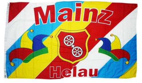 Fahne/Flagge Fastnacht Mainz Helau 90 x 150 cm