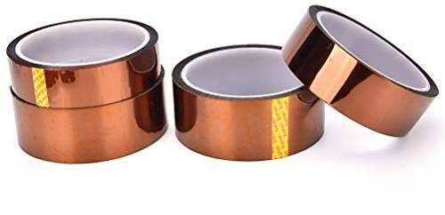 SENRISE Cinta resistente al calor, cinta adhesiva aislante impermeable para electricistas, 15/25/30/50 mm, 33 m, marrón oscuro, para uso industrial
