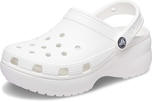 Crocs Herren Classic Platform Clog W Clog, White, 36/37 EU