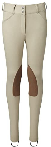 Dover Saddlery Girls' Wellesley Competition Jodhpur, Color: Tan, Size: 8