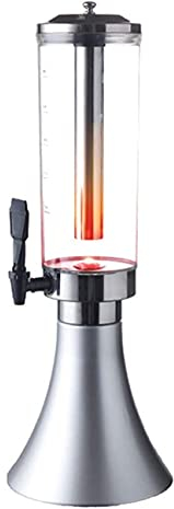 Girafe à Bière,Distributeur de Boissons Tour De Bière 2.5L, Distributeur De Bière, Distributeur De Boissons Avec Des Lumières De LED De Tube De Glace For Le Restaurant De Buffet De Fêtes À La Maison D