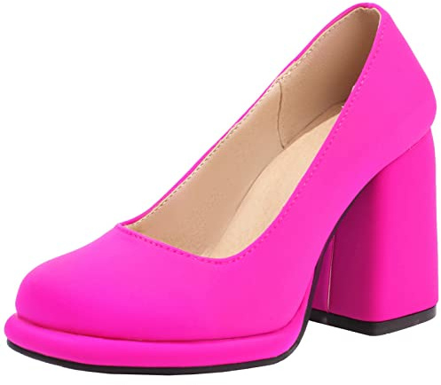 StyliShoes Scarpe da donna con tacco alto e slip-on, con plateau