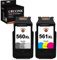 COCCINK PG-560 XL CL-561 XL (1 Schwarz, 1 Farbe) Wiederaufbereitete Druckerpatronen Ersatz für Canon 560XL 561XL für Pixma TS5350 TS7450 TS5351 TS5352 TS5353 TS7451 Drucker Hohe Kapazität