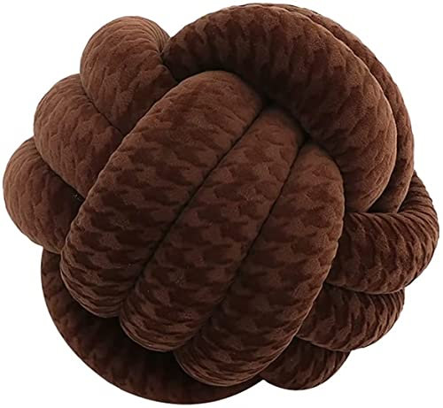 Evimstil Knotenkissen, Couchkissen, Sofa Kissen, Knoten-Ball-Kissen, Deko Zierkissen, Geknotetes Kissen für Sofa, Rund Knoten Kissen, Deko Knoten, Knot Pillow Ball,20cm/7.87 in