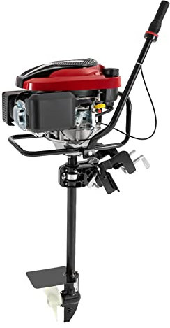 DeeDuud 4-Takt AußEnborder Bootsmotor 8 Hp AußEnbordmotor Mit 360-Grad-Lenkfunktion 1,5l Kraftstofftank LuftgeküHlt Outboard Motor FüR Schlauchboote Fischerboote Angelboot