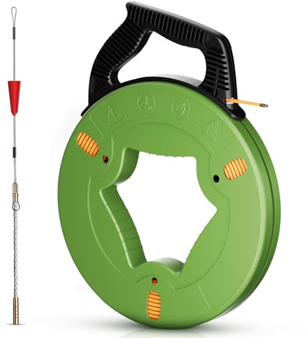 Rouwthio Guía para recoger cables de 60 m Guía para recoger cables La sofisticada espiral retráctil para tubos vacíos Incluye hilo de tracción PET Incluye espiral retráctil de alta calidad Incluye