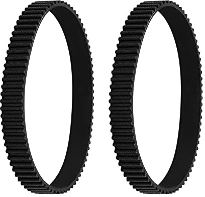 Create idea 2X Cinghia di Trasmissione in Gomma Nera Passo 3 Mm Larghezza 10 Mm 77 Denti Circonferenza 231 Mm Cinghia Dentata Ad Anello Chiuso Compatibile con Black & Decker Tosaerba