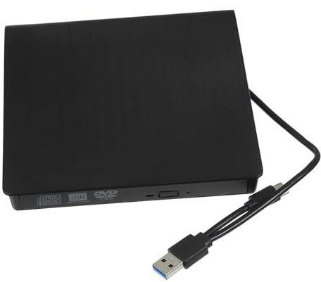 LIFKICH External Cd Drive Usb Type-c Dual Interface Dvd Burner External Cd Dvd Drive Case