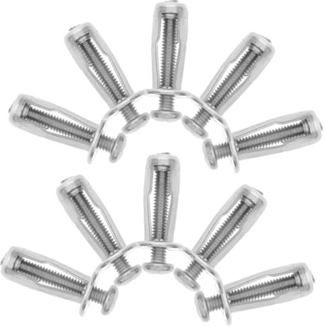CHILDWEET 10St Expansionsblattschraube hohle Schrauben Federmäppchen bemalen Recorder-CD Bürste Federmäppchen kunststoff metallplatte Hohle Türankerschrauben Jack- -Werkzeug Niet Silver