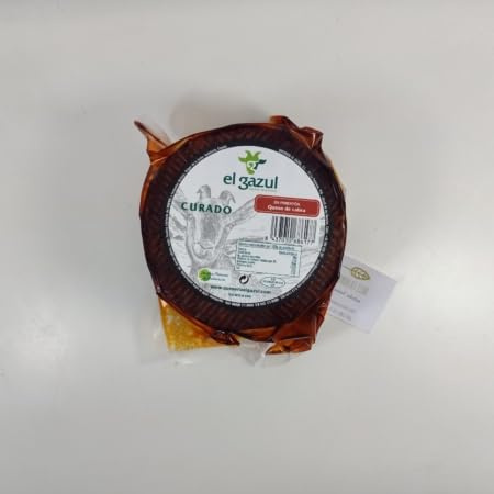 Queso de Cabra Curado en Pimentón - El Gazul - Peso del producto 800gr - Quesos artesanos - Envuelto en una capa de pimenton - Textura dura y sabor intenso y picante.