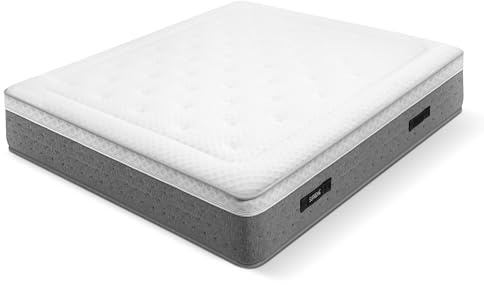 WIN REST Colchón Muelles Ensacados 135X190, Modelo SUPREME, Altura 29 cm, Viscoelástico Reticulado, Espuma Cloud Foam, Gran Adaptabilidad, Firmeza Media, Tejido Strech, Hipoalergénico, Hecho en España