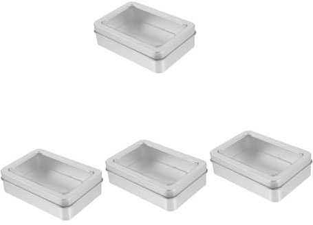 Toyvian 4pcs Dice Organizer Box Lids Storage Box for Dice Coins Jewelry Case Lightweight