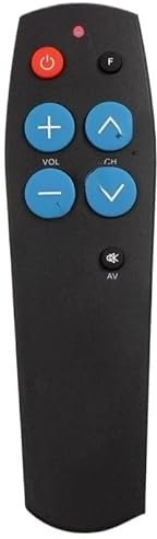Telecomando TV Con Grandi Pulsanti, Facile Da Usare E Configurare, Telecomando Universale Arn Per TV, Decoder, Lettore DVD, DVB, Telecomando Televisivo Di Base(Black)