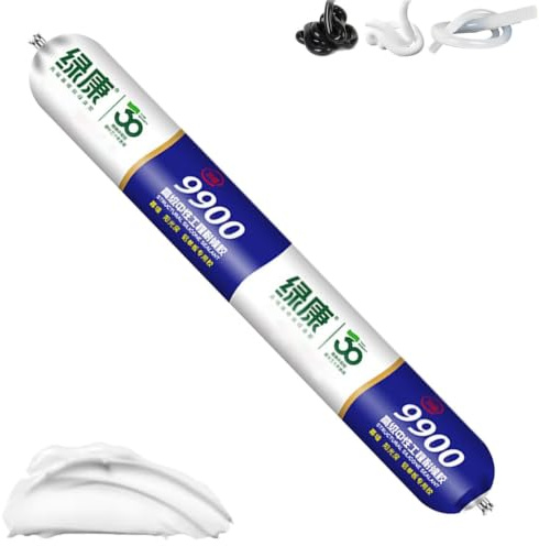 9900 Sealant Waterproof, solution permanente pour fissures de toiture et de mur, mastic silicone imperméable pour extérieur, résistant à la chaleur, aux déchirures et à l'étirement (1pcs,white)