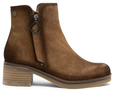Porronet Botines De Piel Cuero Con Cremallera Diana