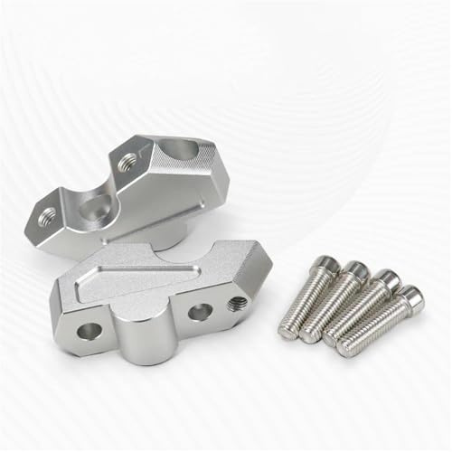 Motorcycle Handlebar Rise For BMW F800GS F 800 GS 2023 2024 2025 Offset Pipe Clamp Extension Adapter Regulator Stub Fitting. Riser Extension Adjuster(Silver)