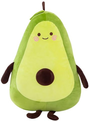 Xiyocadt Kuscheltier Avocado, Avocado Kissen Puppe, Weiches Plüschtier Kissen, Gefüllte PlüschKissen Spielzeug, Sofa-Rückenkissen, Geschenk Für Kinder Erwachsene (35 cm)