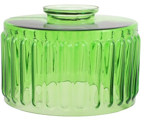 BESPORTBLE Glas-Pendelleuchte – Ersatz-Lampenschirm mit 51-mm-Öffnung für Schlafzimmer, Nachttisch, Veranda, Café, Wand- und Deckenleuchten, Grün